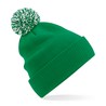 Winter hat - mod. B450:Kelly Green, 100% acrylic, White, One Size